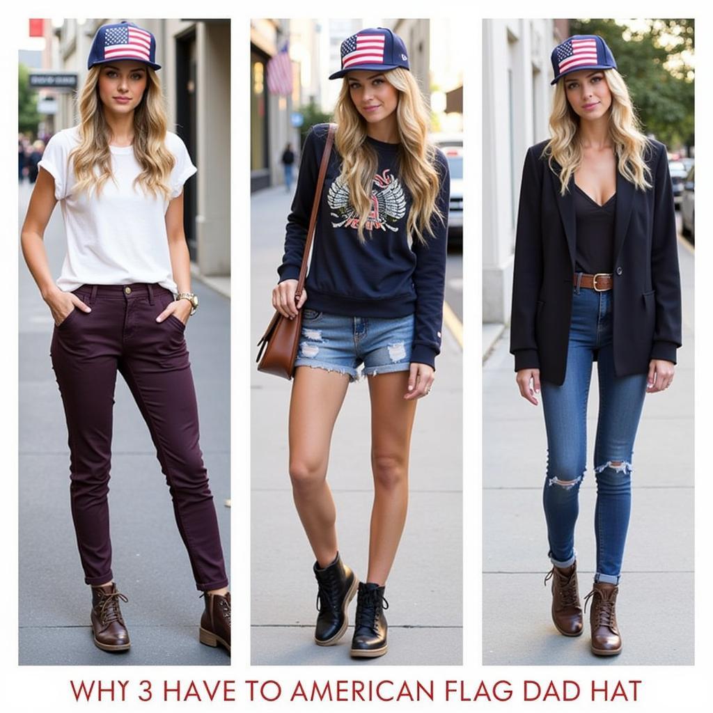  Mũ American Flag Dad Hat - Phối đồ đa dạng 