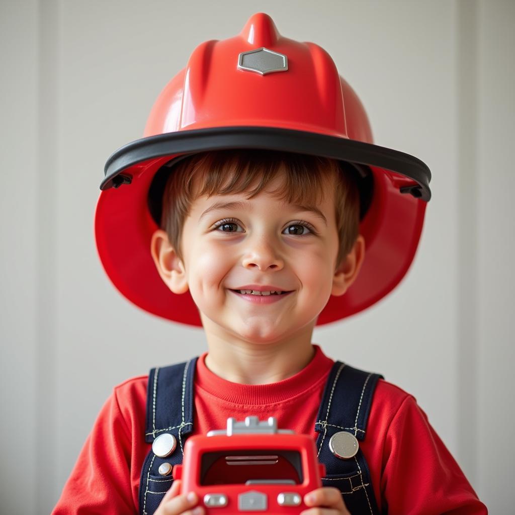 Plastic firefighter helmet for kids