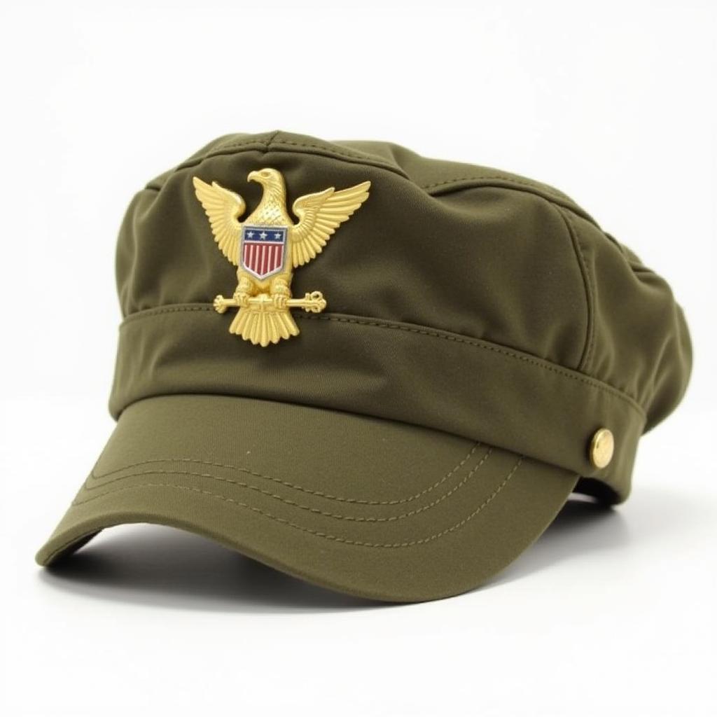 American army officer hat in World War II