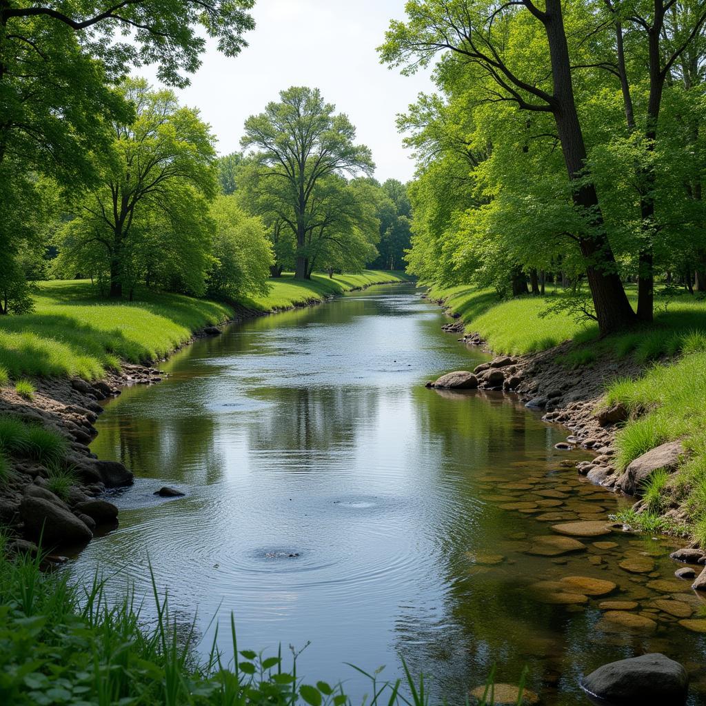 Mực nước ở Courtois Creek