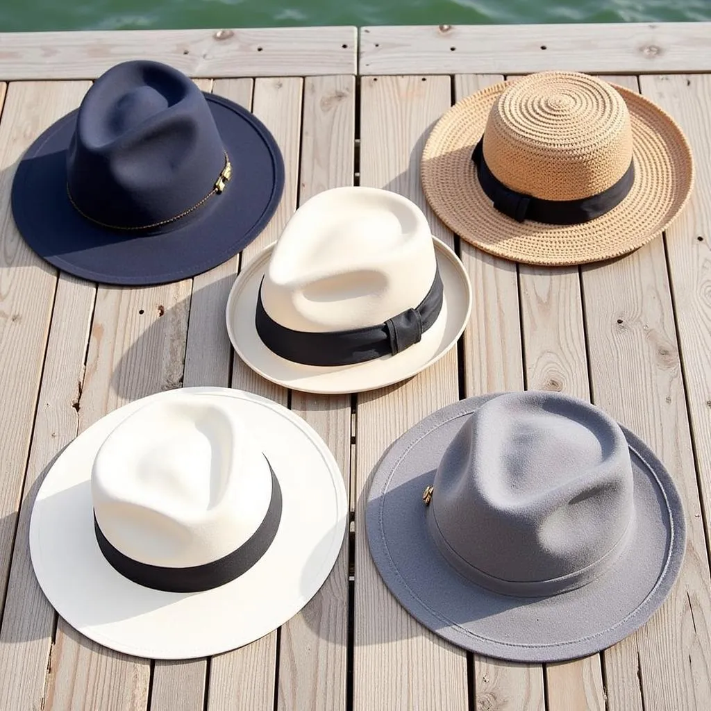 Collection of Nautical-Inspired Malibu Boat Hats