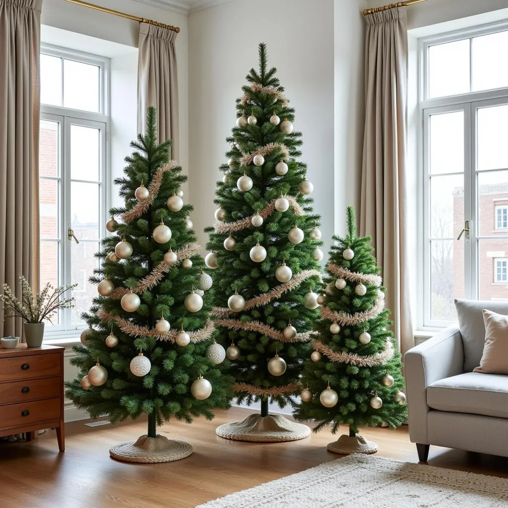 Nesting Christmas Trees with a Modern Touch