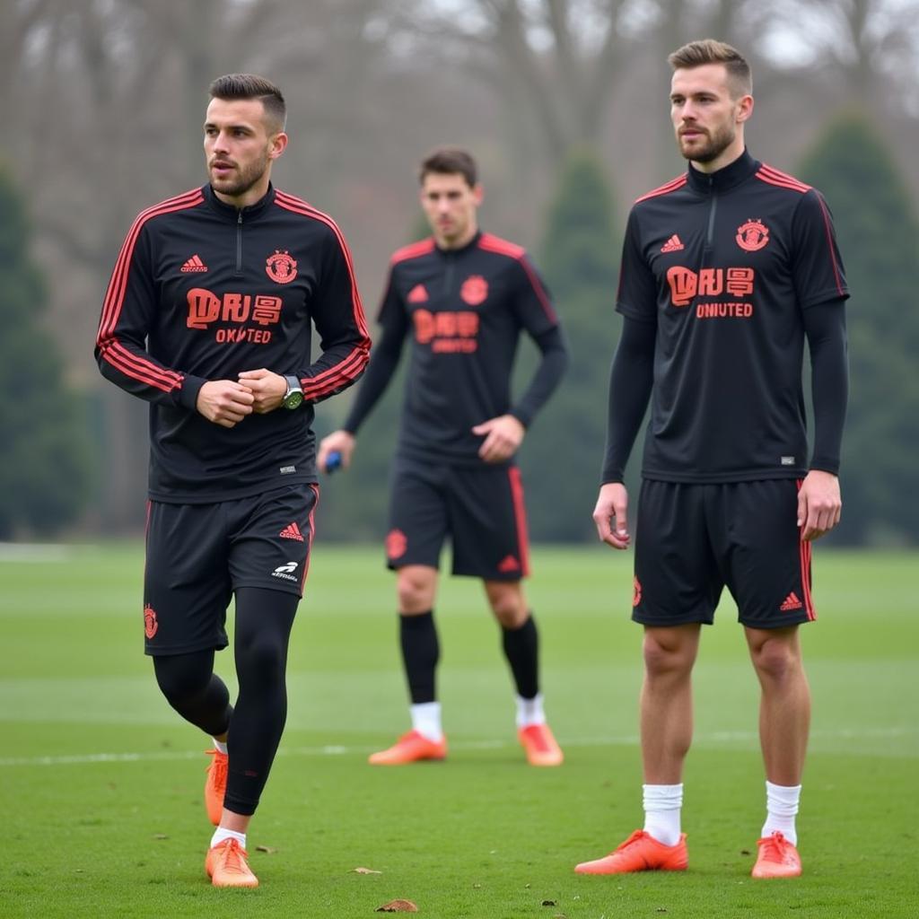 Newcastle United signed players training