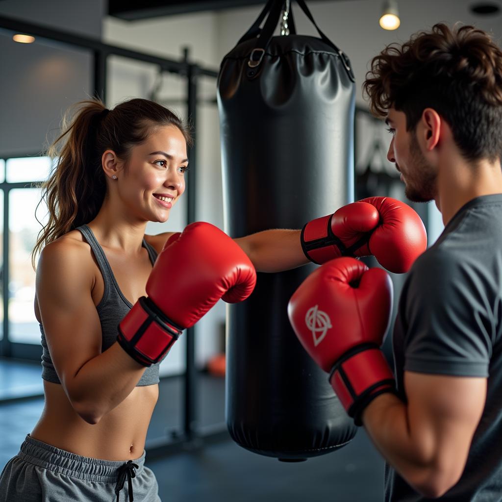 Người Mới Bắt Đầu Tập Boxing Với Bao Cát Treo