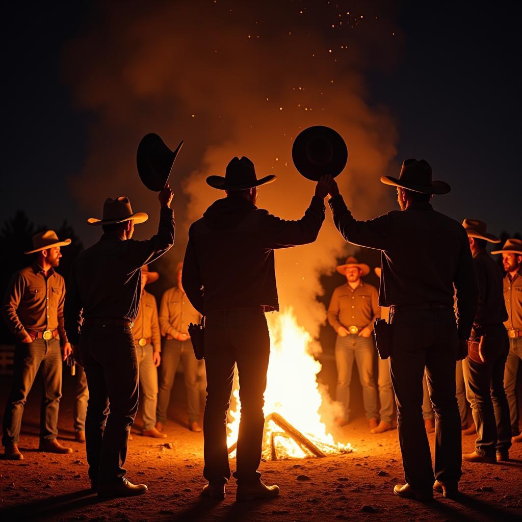 Cowboy Hat Burning Ceremony