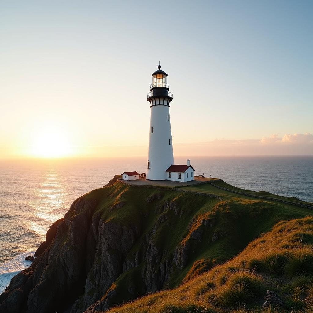 Lighthouse tower for sale overlooking the ocean