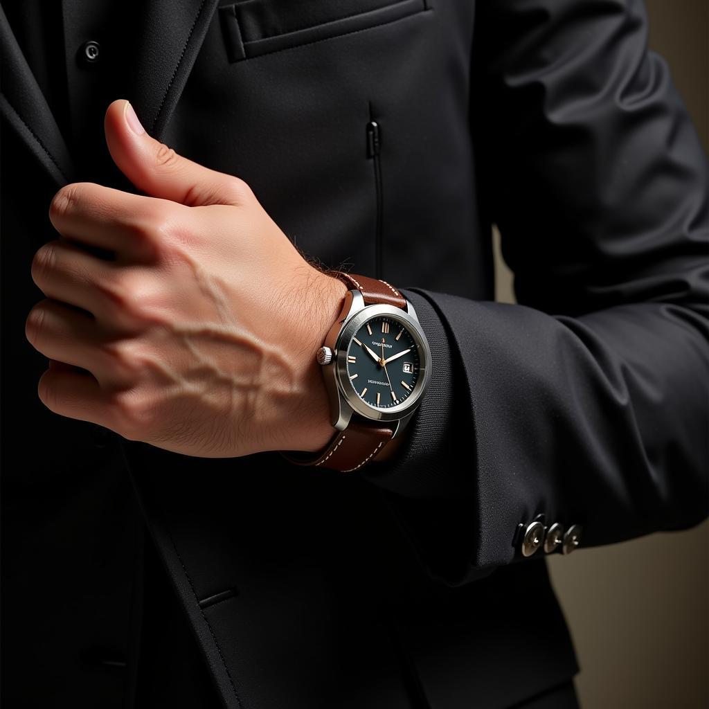 Người đàn ông đeo Russian Wrist Watch