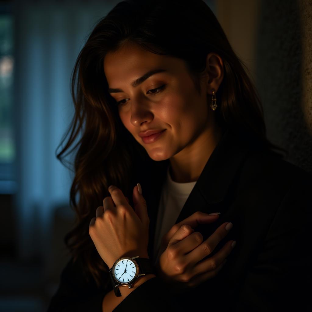 Woman Checking Her Watch