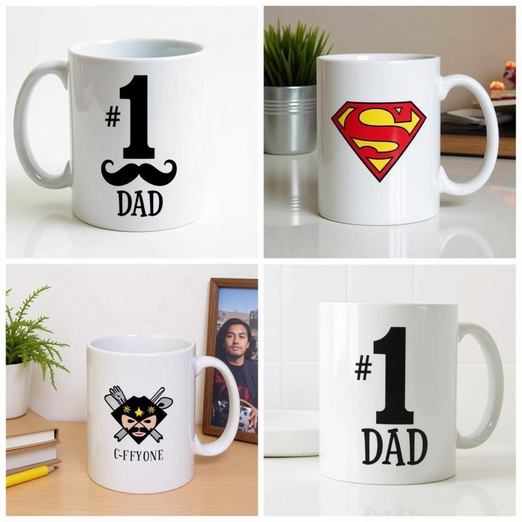 Những Mẫu Cốc Number One Dad Độc Đáo