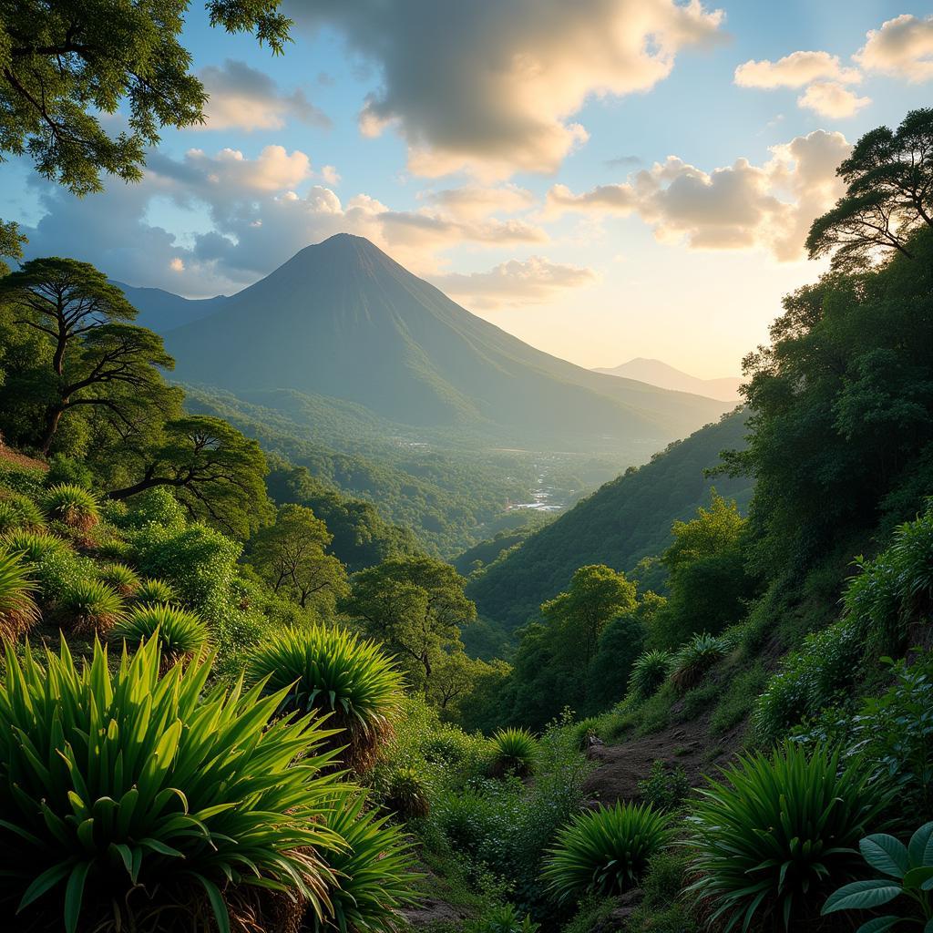 Vibrant Nicaraguan Landscape