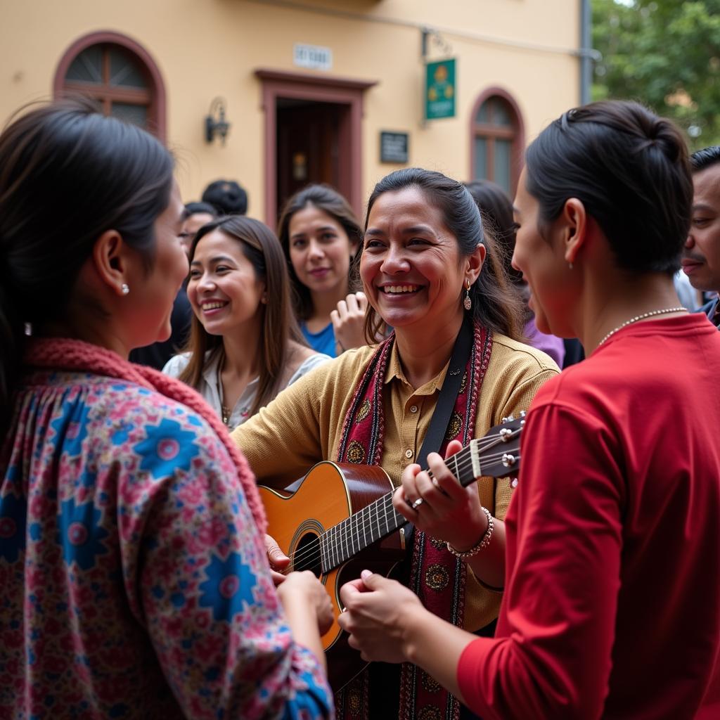 Community gathering in Oaxaca