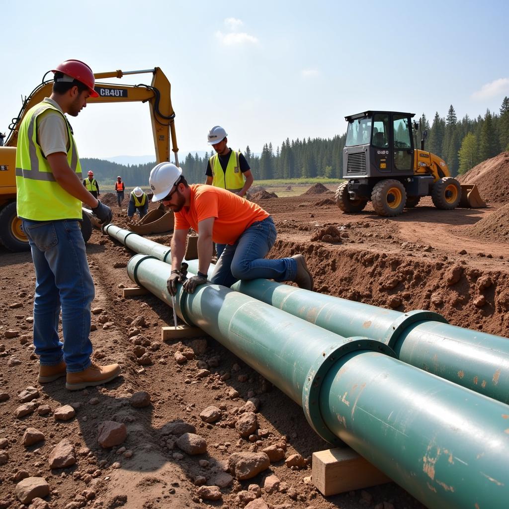 Lắp đặt đường ống dẫn nước 100ft pipe dễ dàng