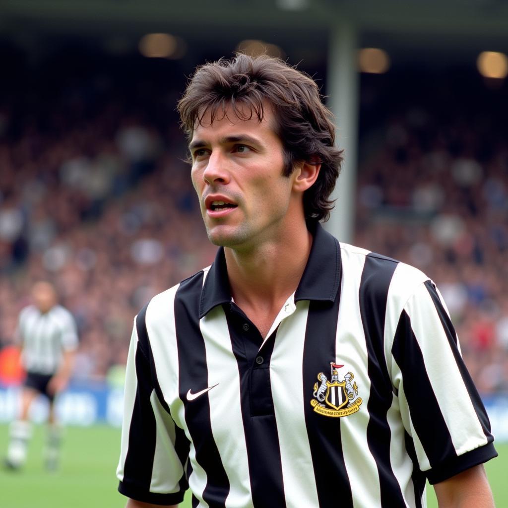 Peter Beardsley trong màu áo Newcastle United