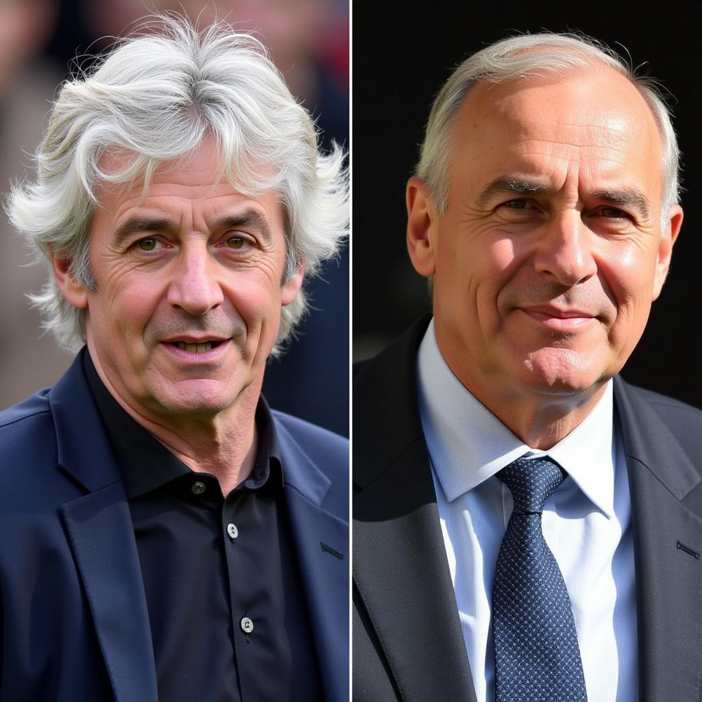 Chân dung Mark Lawrenson và Kevin Keegan