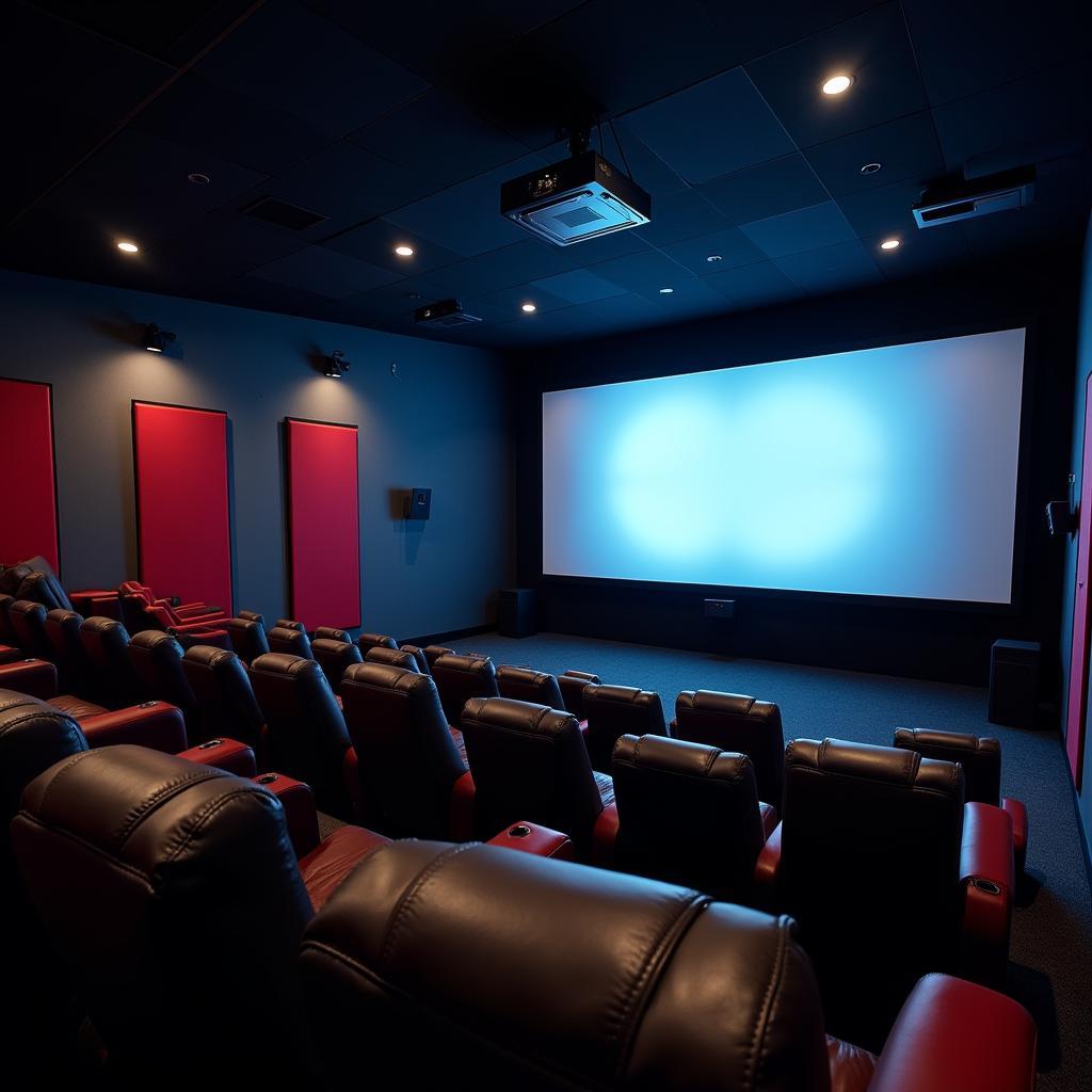 Phòng chiếu hiện đại tại Slot Cinema