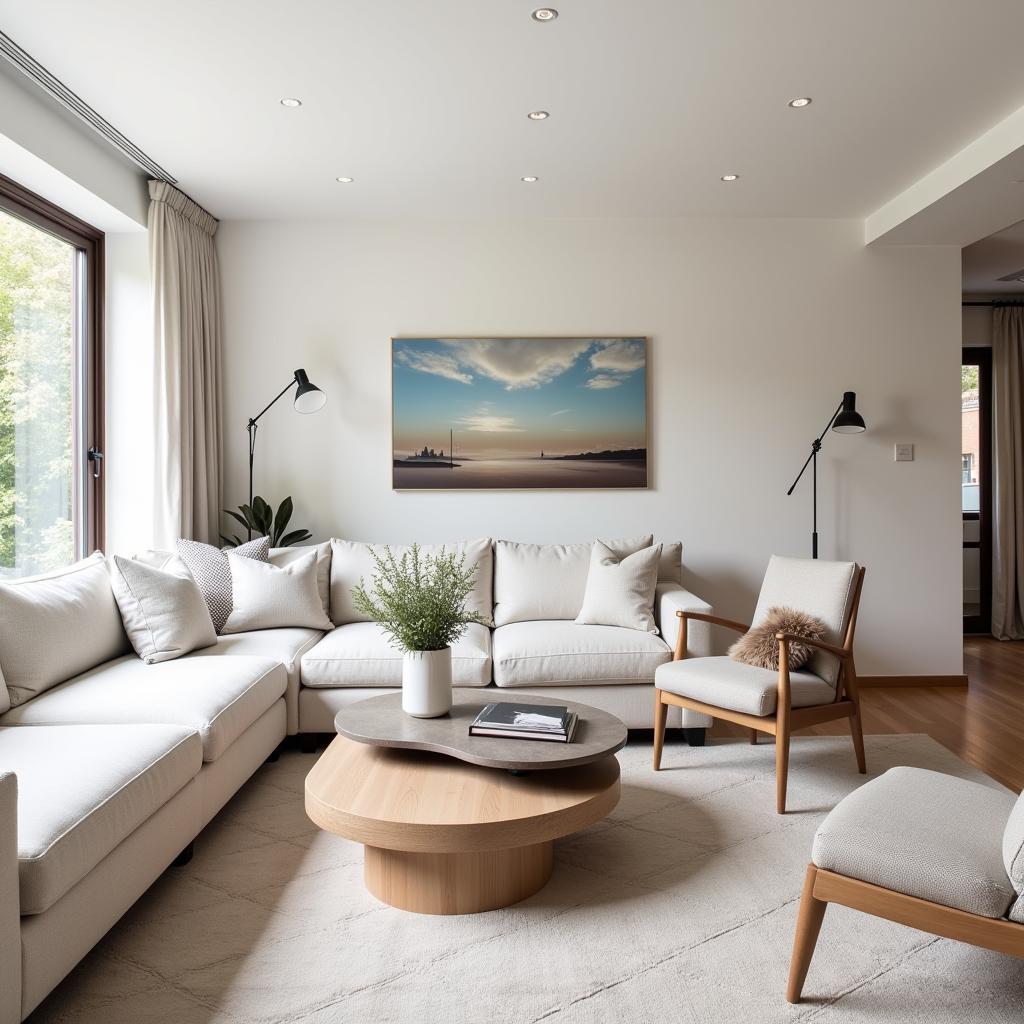 Modern Living Room After Refurbishment