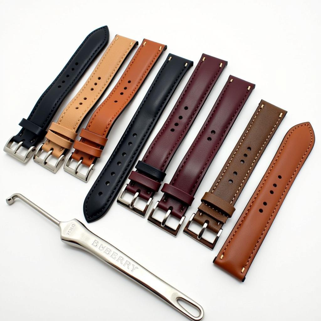 Burberry Leather Watch Accessories