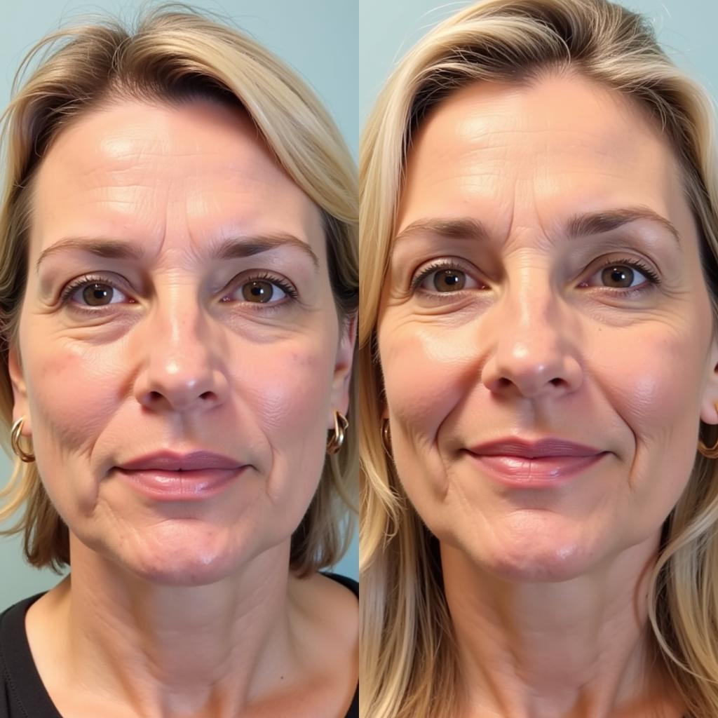 Women Over 50 Before and After Lip Fillers