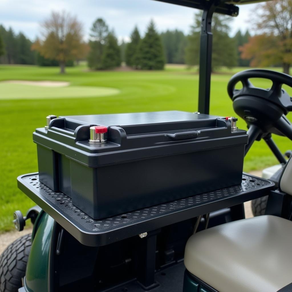 Pin xe điện Astronaut Cart Battery trên sân golf