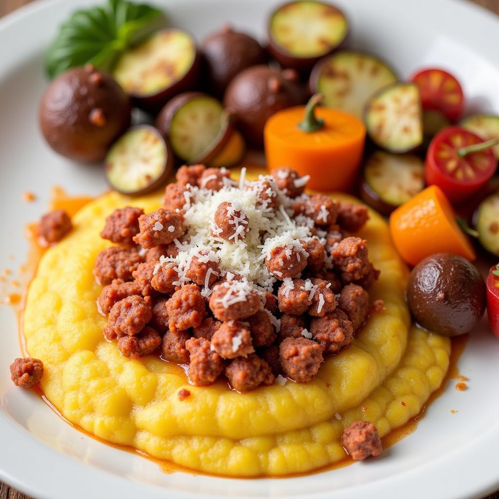 Polenta salsiccia - Món ngon cho ngày se lạnh