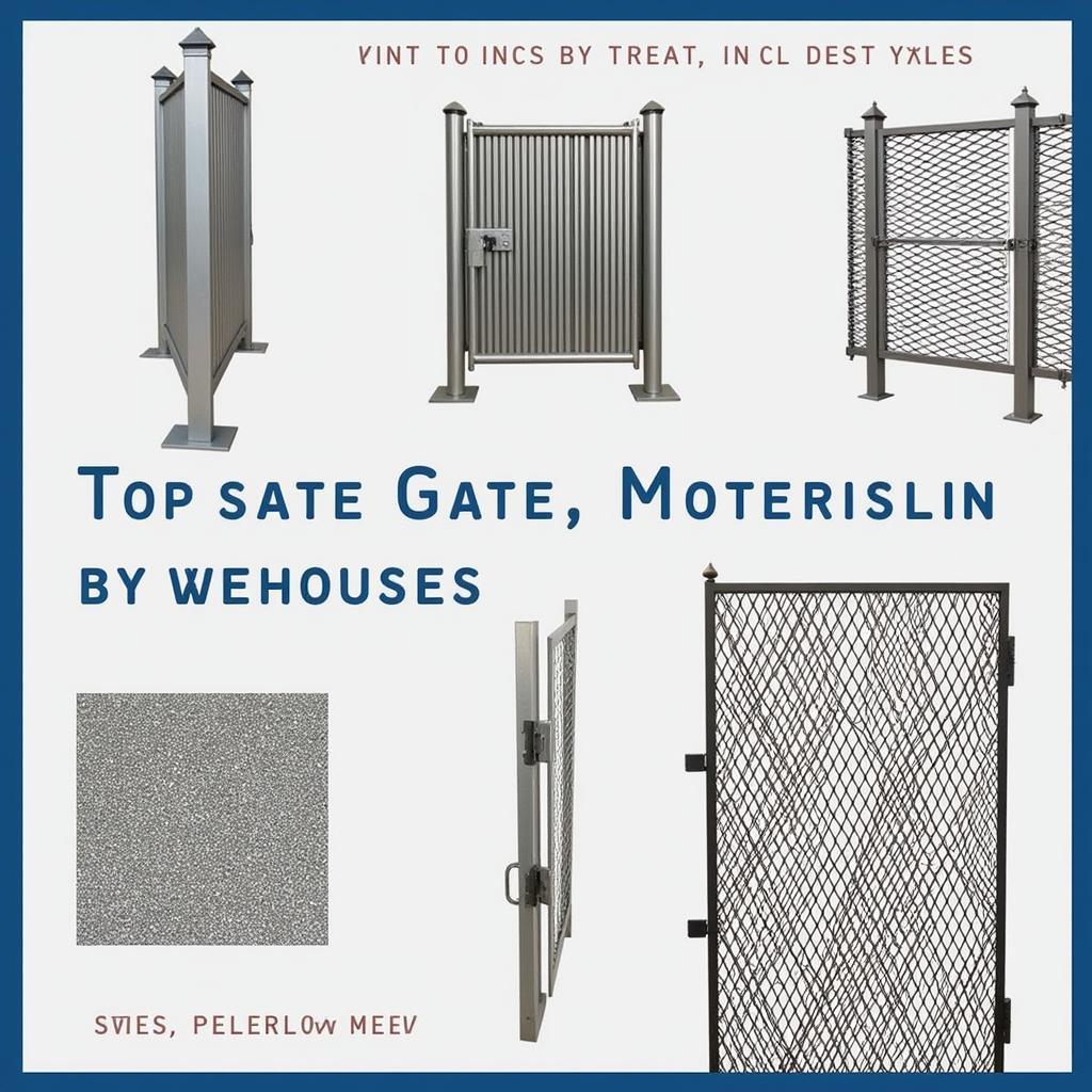 Different materials used for pontoon boat gates