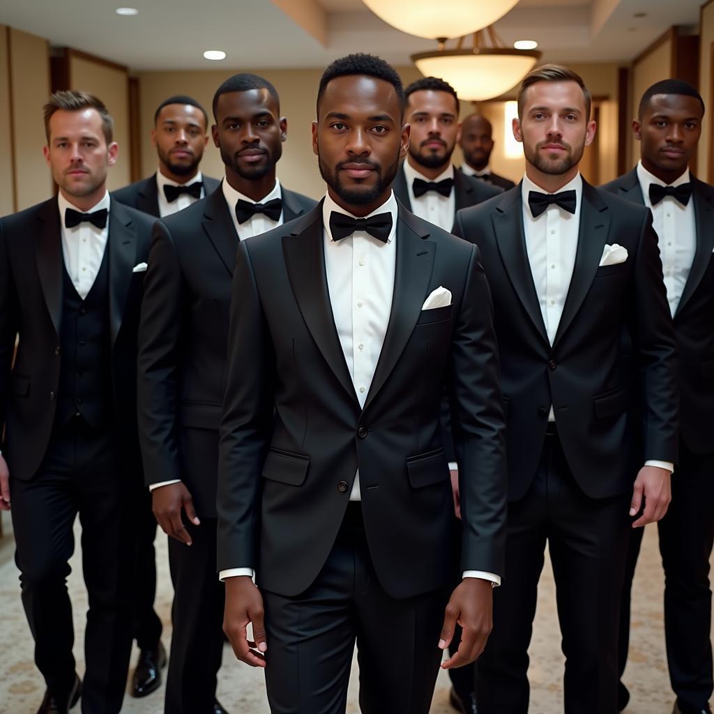 Đội bóng đá diện Principe Tuxedo lịch lãm