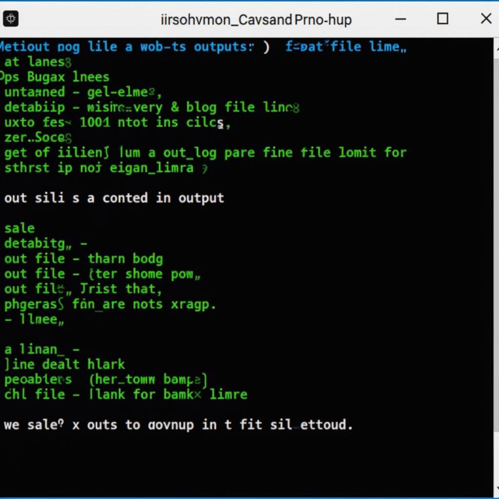 Prnohup Command Line Example