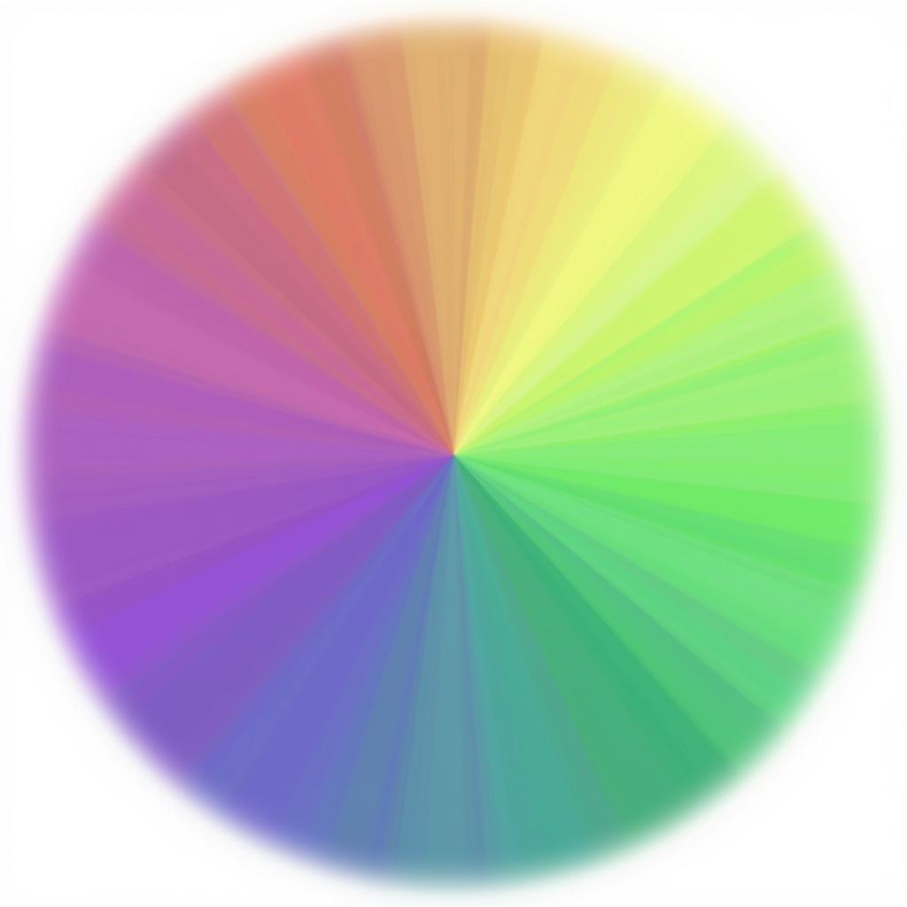 Purple and Green Tie Color Wheel