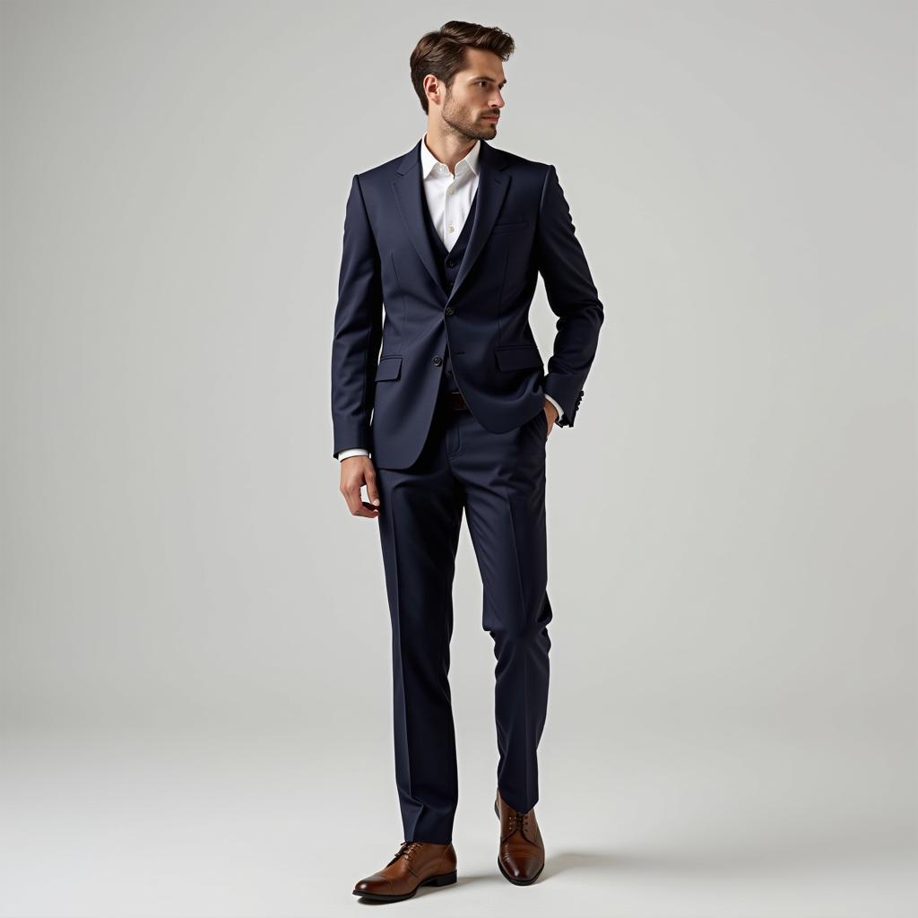 Gentleman in a Stylish Walking Suit