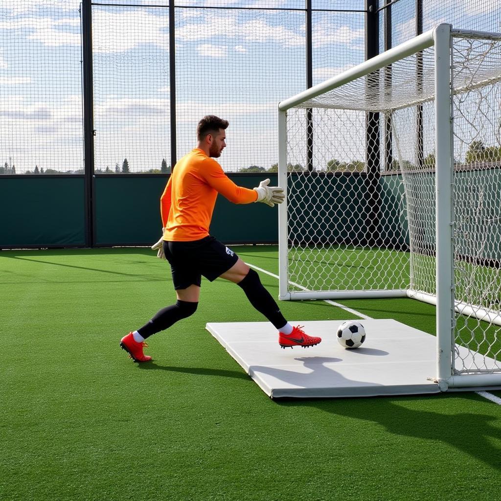 Rèn luyện sức mạnh, tốc độ và sự nhanh nhẹn với thảm goalkeeper reaction mat