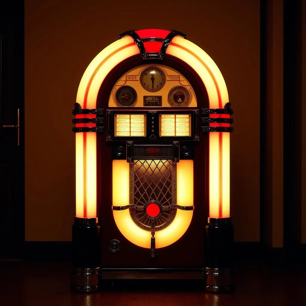 Retro Jukebox Phong Cách Cổ Điển