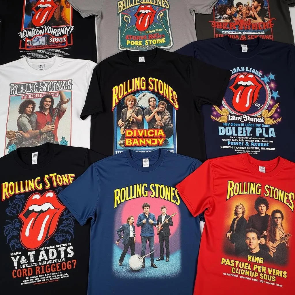 Vintage Rolling Stones Concert T-shirt Collection