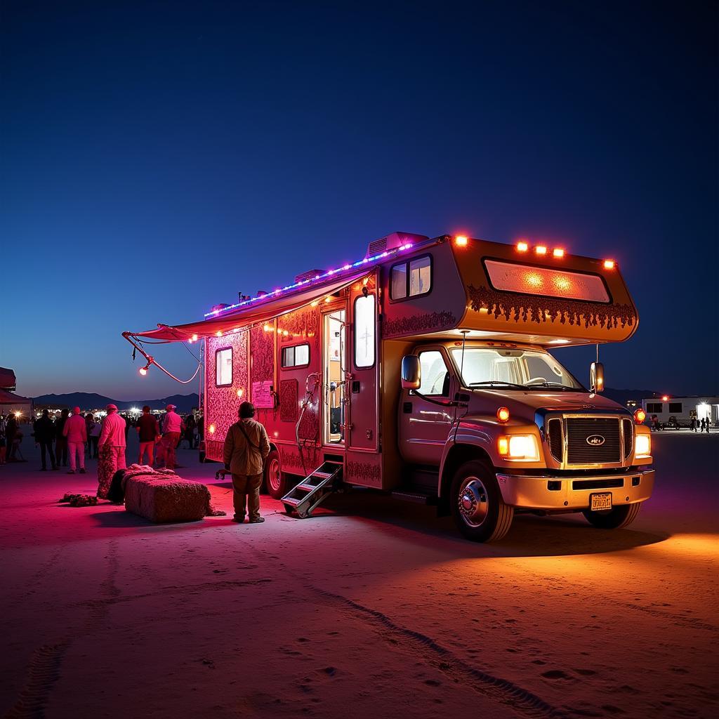 RV rental at Burning Man on the playa