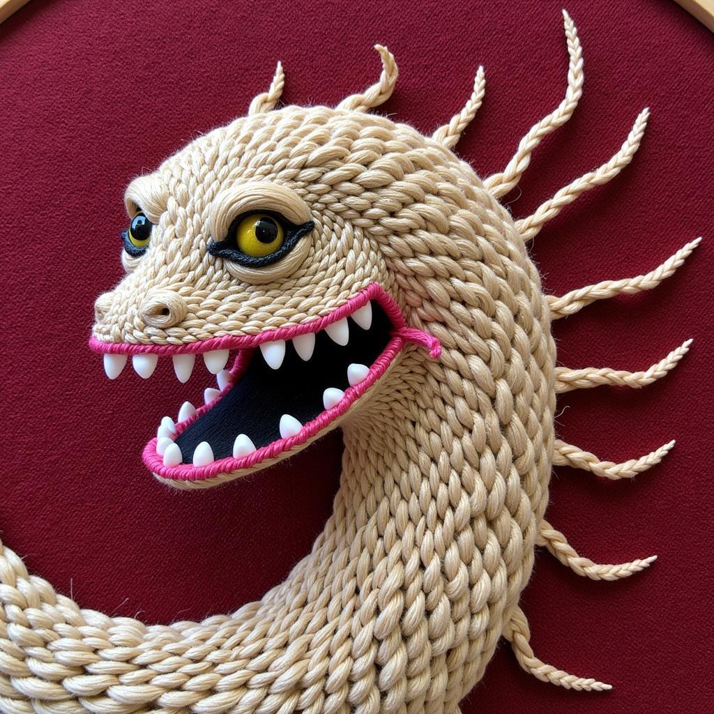 Sandworm embroidery design