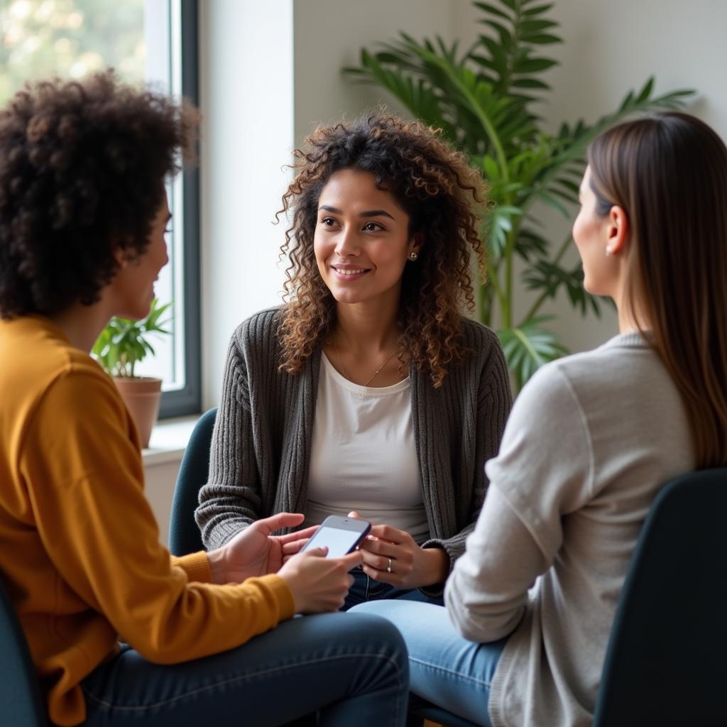 Couple in sex positive therapy session