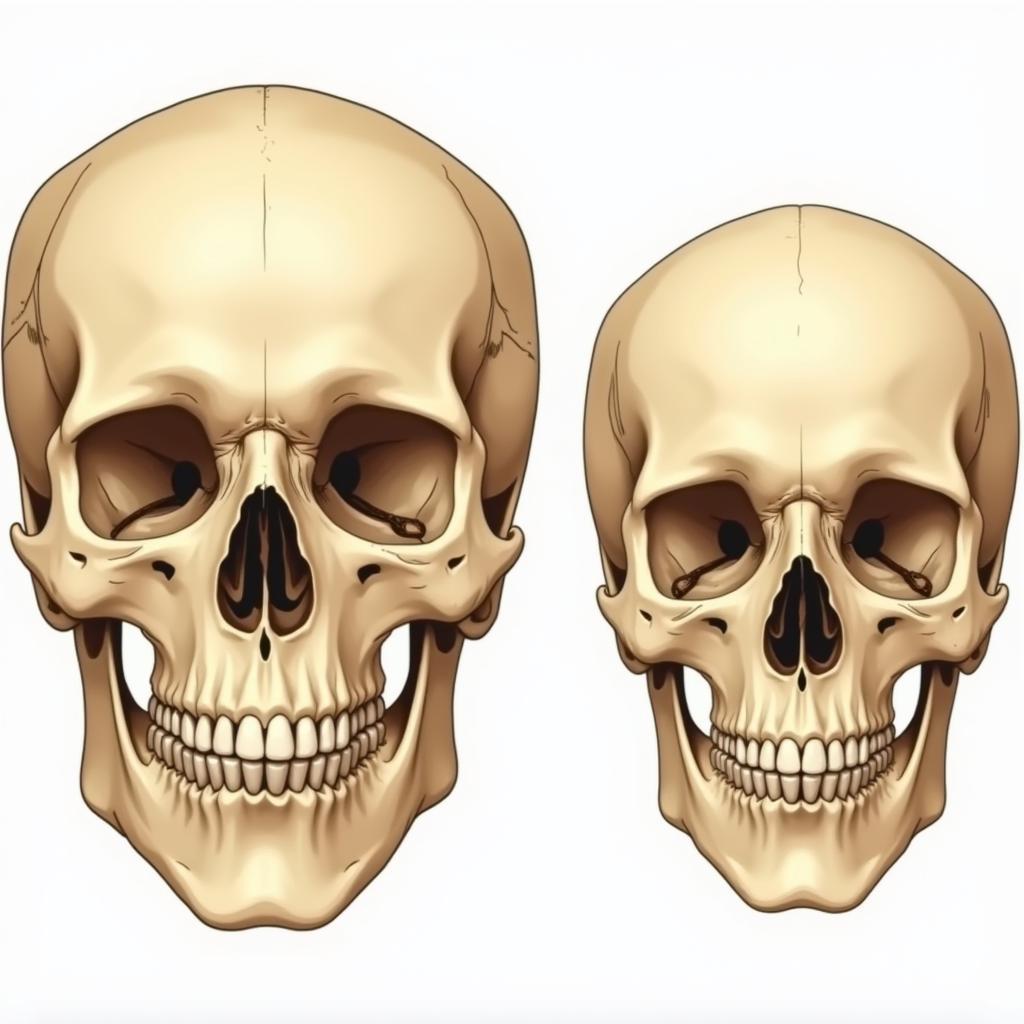 Comparison of Male and Female Skulls