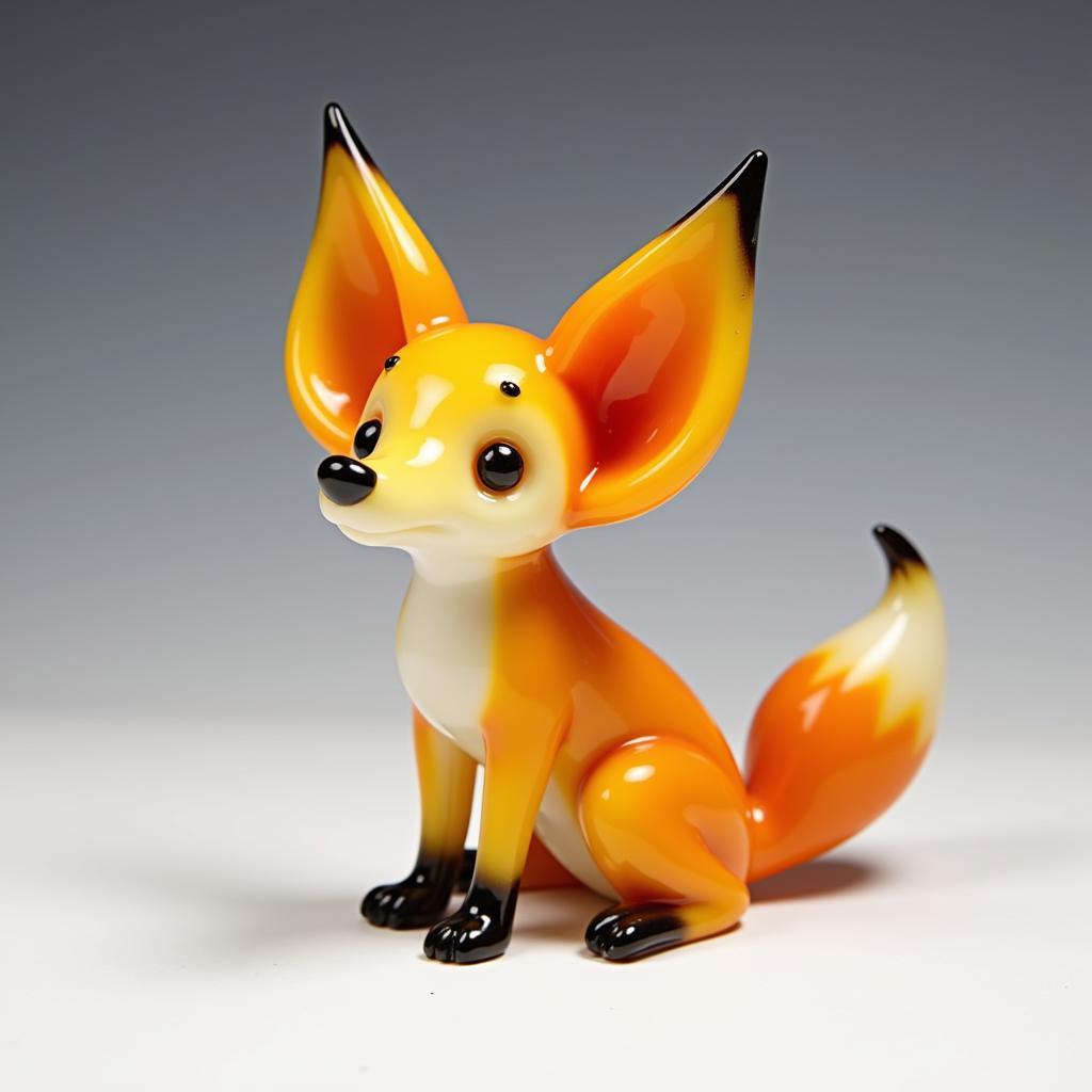 Stylized Fennec Fox Figurine