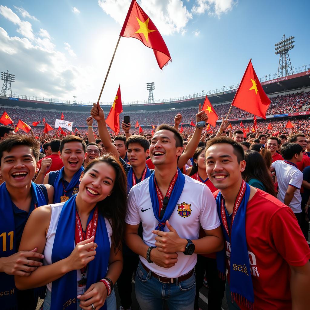 Supporters Celebrating Victory