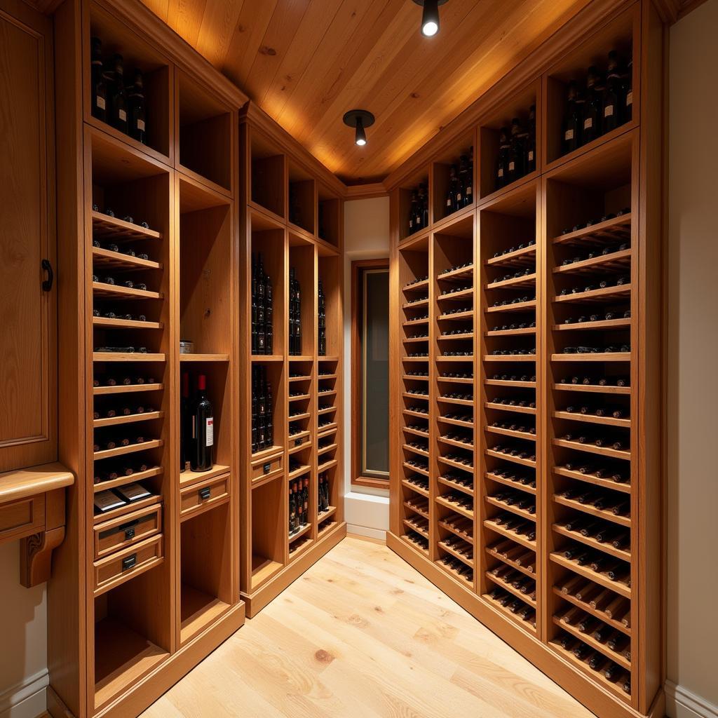 Luxury Wooden Wine Cellar in London