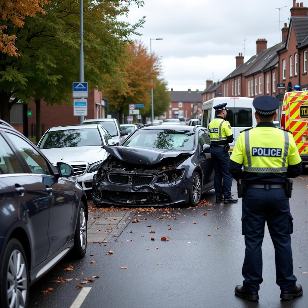 Serious car accident in Nottingham