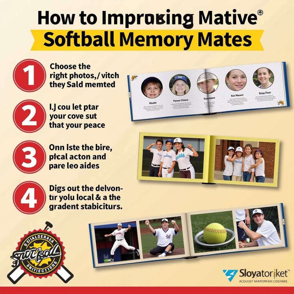 Cách tạo nên những tấm softball memory mate ấn tượng