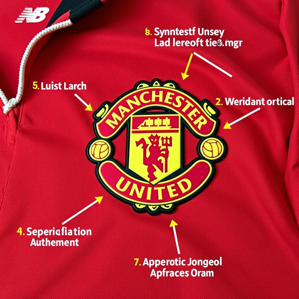 Tem Chính Hãng Áo Manchester United Jersey 2009