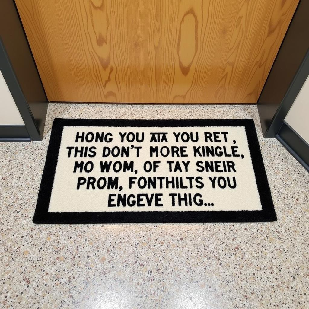 Classroom Door Mat with Positive Affirmations