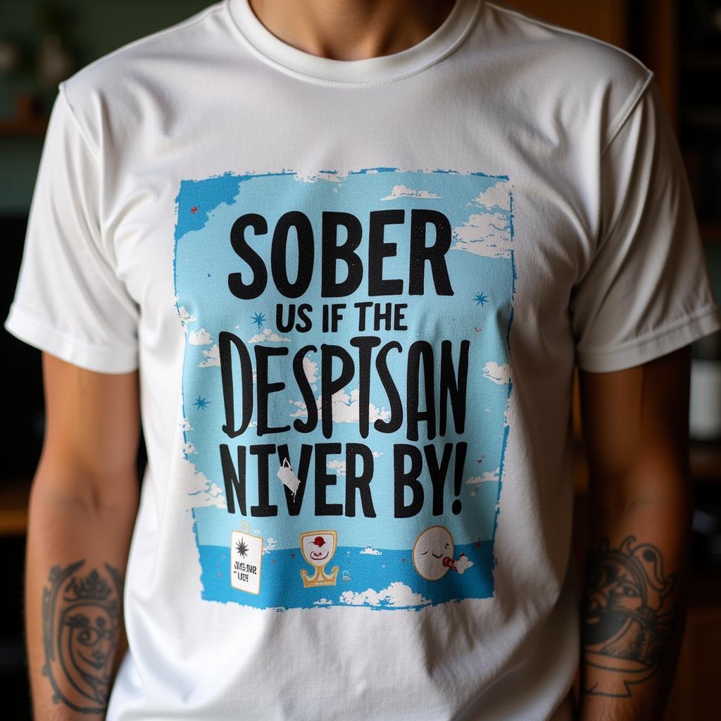 Thiết kế áo sober t-shirt độc đáo ấn tượng