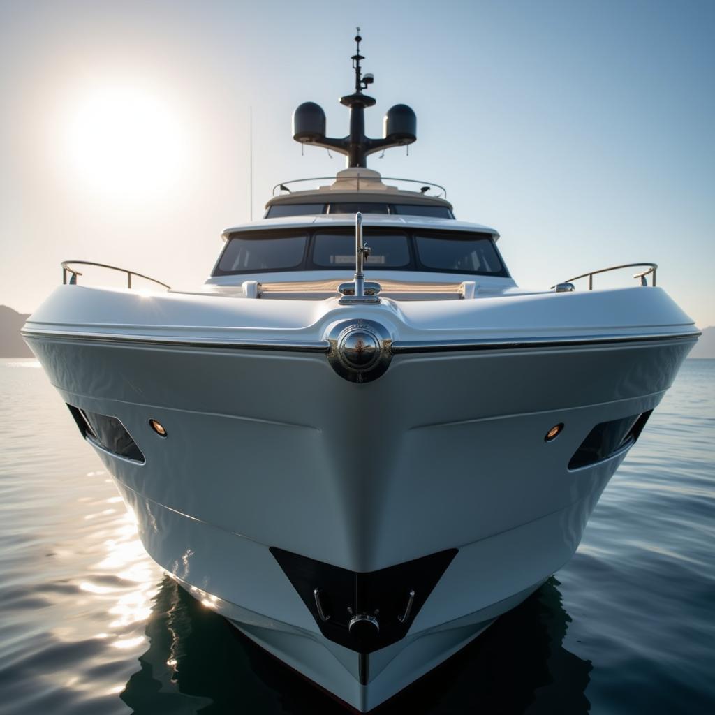 Italian boat design emphasizes sleek lines and fluid curves.