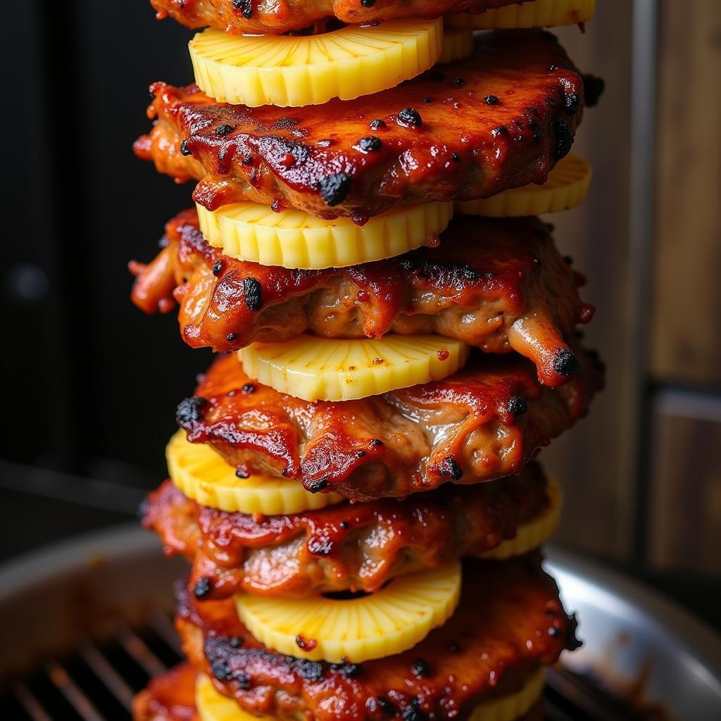 Thịt Nướng Al Pastor Cho Burger