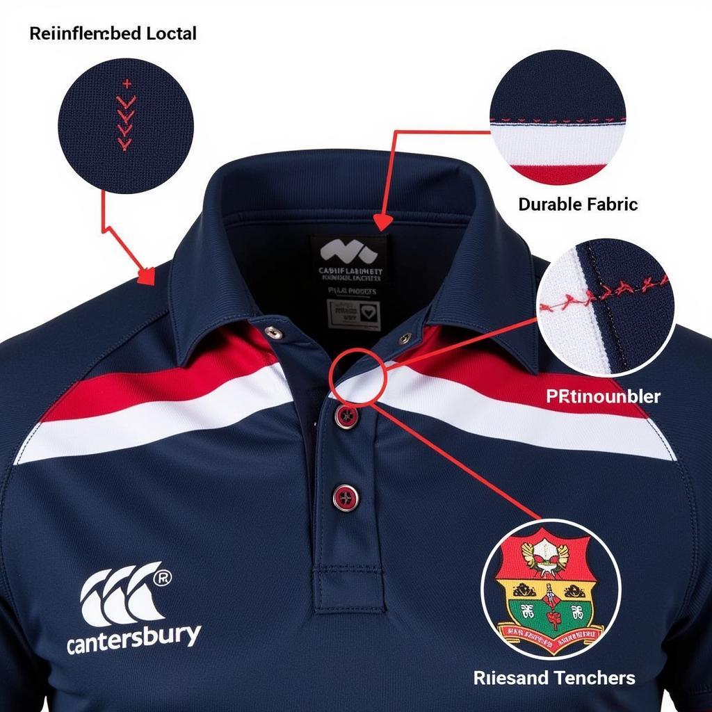 Features of a Canterbury Rugby Shirt