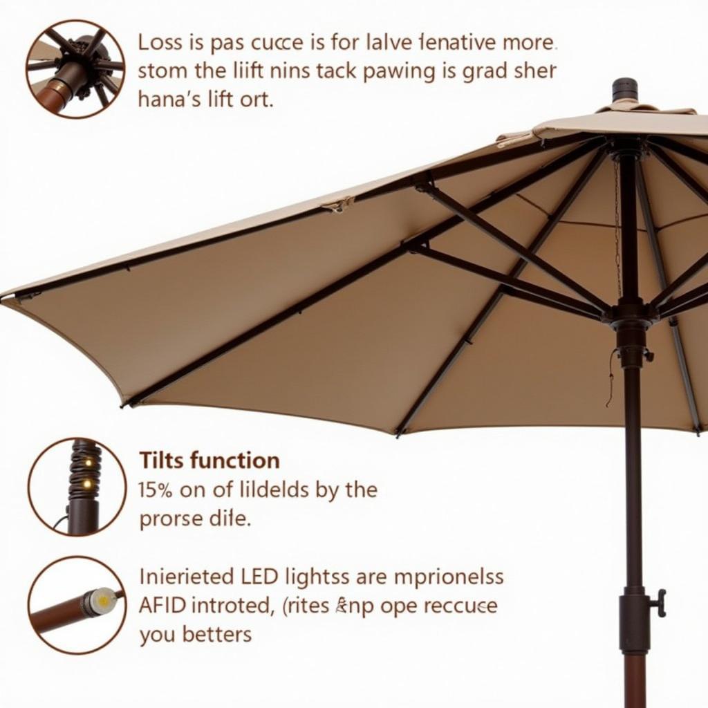 Features of 15 ft Umbrella 