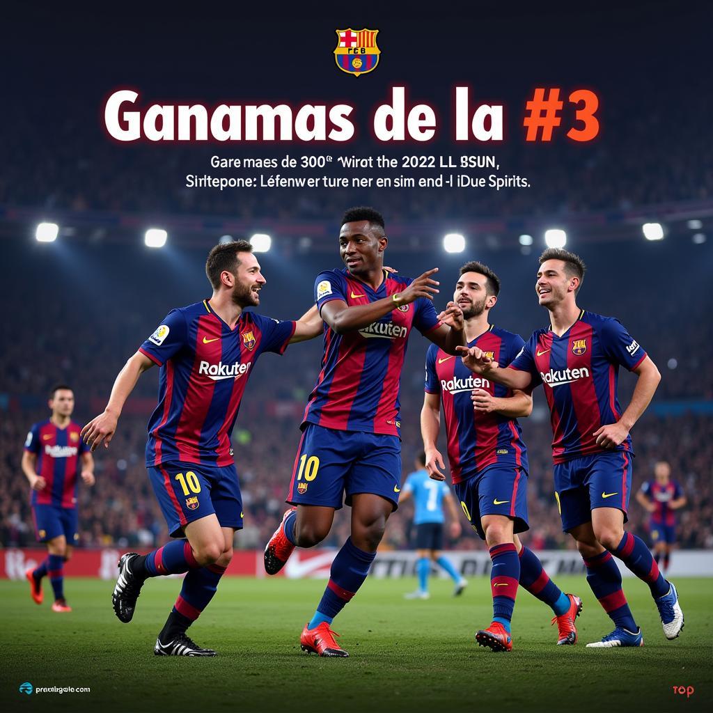 Tinh thần "Ganamas de la 3" của Barcelona