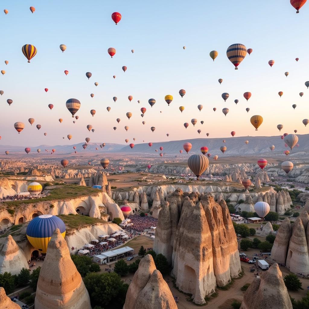 Toàn cảnh lễ hội khinh khí cầu Cappadocia